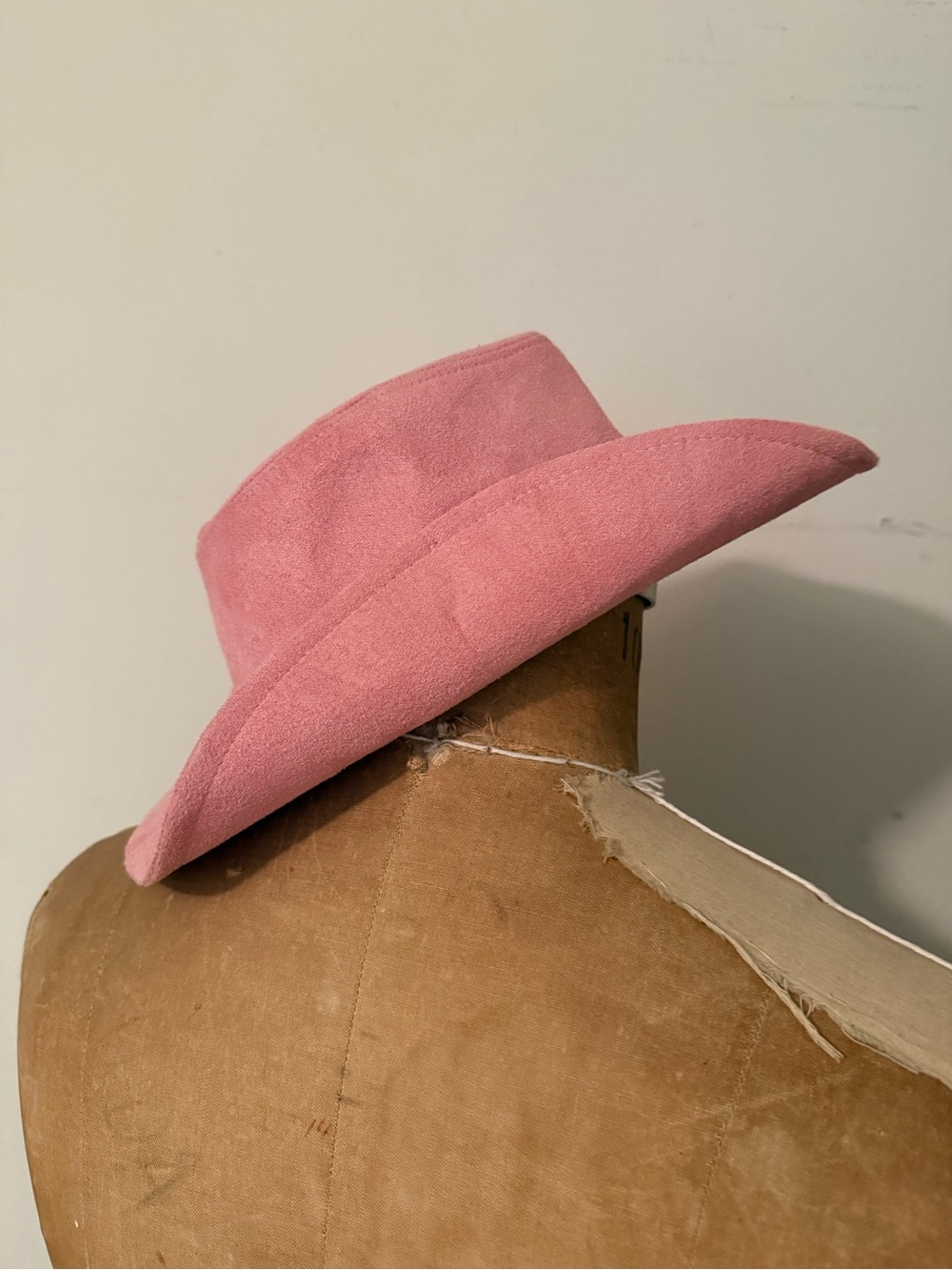 Pink Women's Wide Brim Fedora Hat